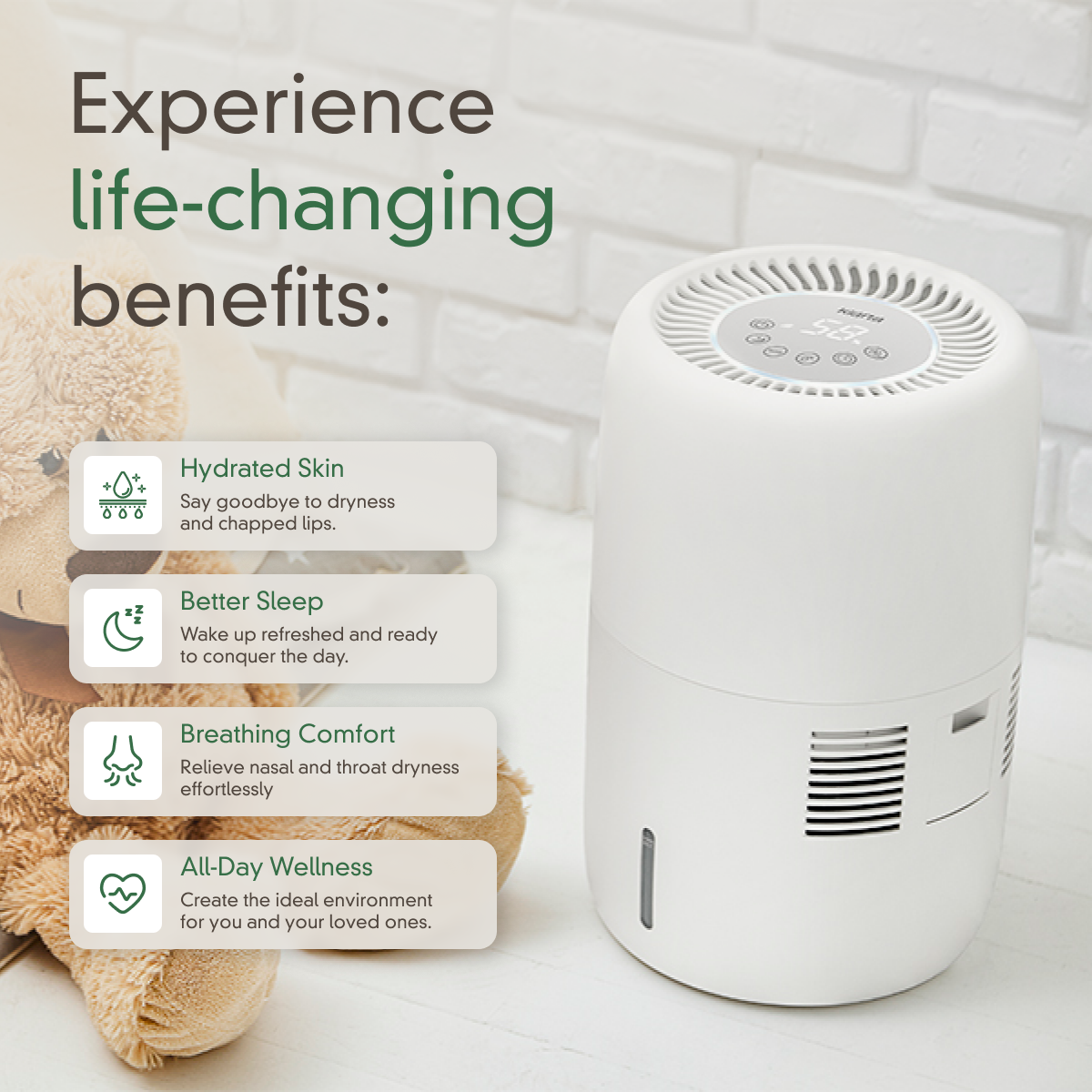 Klarta Humea Smart Evaporative Air Humidifier with WiFi