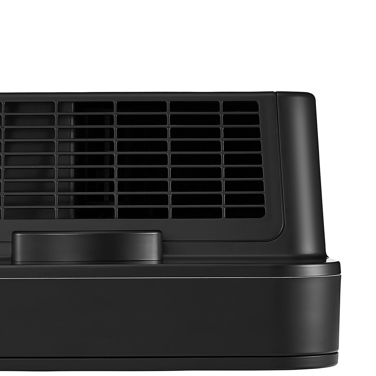 Top air outlet grille of the Klarta Forste air purifier in Full Black